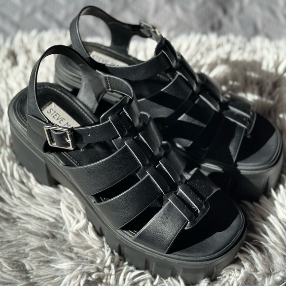 Steve Madden Platform Sandals Size 6 - Picture 2 of 7